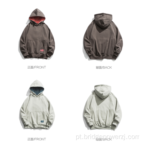 Venda superior hoodies simples para homens